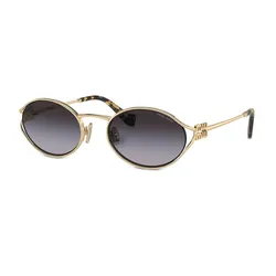 Kính Mát Nữ Miu Miu Sunglasses 0MU 52YS ZVN5D1 Màu Vàng Xám