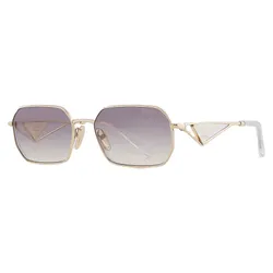 Kính Mát Nữ Prada Blue Gradient Mirror Silver Geometric Ladies Sunglasses PRADA PR A51S ZVN30C Phối Màu