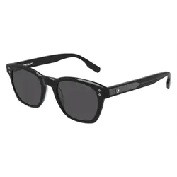 Kính Mát Unisex Montblanc MB0122S-001 Sunglasses Black Màu Đen Xám