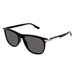 Kính Mát Unisex Montblanc MB0216SA_001.IS Sunglasses Màu Đen Xám