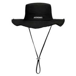 Mũ Jacquemus Le Bob Artichaut Bucket In Black 213AC002-5001 990 Màu Đen Size 56