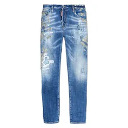 Quần Jean Nam Dsquared2 Skater S74LB1583 Màu Xanh Nhạt Size 46