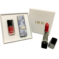 Set Son Dior Rouge Dior Lipstick 999 + Sơn Món Tay Vernis 999 Gift 3 Món