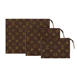Set Túi Cầm Tay Nam Louis Vuitton LV Toilet Monogran M47195 Màu Nâu