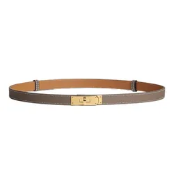Thắt Lưng Nữ Hermès Kelly 18 Belt H069853CC18 Màu Nâu Xám