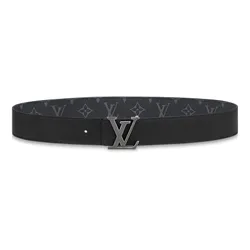 Thắt Lưng Nam Louis Vuitton LV Initiales 40mm M9043U Màu Xám Đen Size 90