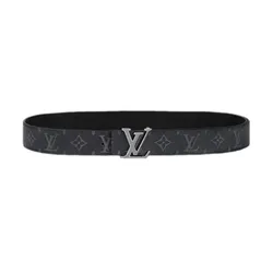 Thắt Lưng Nam Louis Vuitton LV Initiales Double Sided Belt 35mm M4484V Màu Đen Size 100