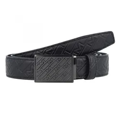 Thắt Lưng Nam Montblanc Plate Buckle with M Pattern Stainless Steel Black  Màu Đen (120x3cm)