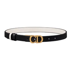 Thắt Lưng Nữ Dior Reversible Saddle Belt B0335CWGA_M911 Màu Đen Trắng Size 75
