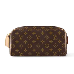 Túi Cầm Tay Louis Vuitton LV Dopp Kit Toilet Pouch M44494 Màu Nâu