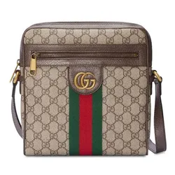 Túi Đeo Chéo Gucci Borsa A Tracolla Ophidia Piccola In Tela GG Supreme E Finiture In Pelle Marrone Màu Be Nâu