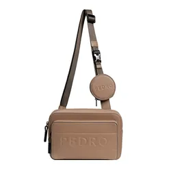 Túi Đeo Chéo Nam Pedro Flynn Casual Sling Crossbody Bag PM2-26320101 Taupe Màu Nâu Nhạt