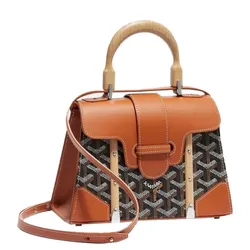 Túi Đeo Chéo Nữ Goyard Saigon Structuré Mini Bag Màu Nâu/Đen
