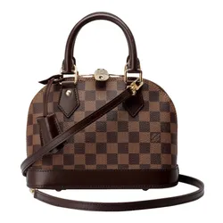 Túi Đeo Chéo Nữ Louis Vuitton LV Alma BB Damier Ebène Canvas Handbags Màu Nâu