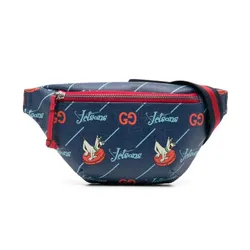 Túi Đeo Hông Trẻ Em Gucci Kids X The Jetsons Canvas Belt Bag Màu Xanh Họa Tiết