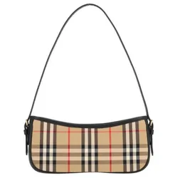 Túi Đeo Vai Nữ Burberry Vintage Check Calfskin With Cotton 80788371 Màu Beige