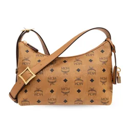 Túi Đeo Vai Nữ MCM Aren Hobo Shoulder Bag Màu Cognac