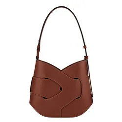 Túi Đeo Vai Nữ Polène Nodde Hobo Edition Smooth Cognac Màu Cognac
