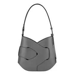 Túi Đeo Vai Nữ Polène Nodde Hobo Edition Smooth Stone Màu Ghi