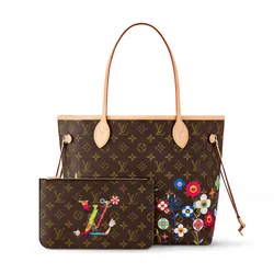 Túi Tote Nữ Louis Vuitton LV x TM Neverfull Monogram Tote Bag M13271 Màu Nâu (Kèm Túi Nhỏ)