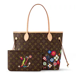 Túi Tote Nữ Louis Vuitton Neverfull MM LV X TM M13271 Màu Nâu Họa Tiết