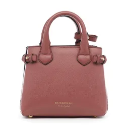 Túi Xách Tay Nữ Burberry Banner Fuschia Bag Màu Hồng