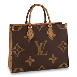 Túi Xách Tay Nữ Louis Vuitton LV Onthego GM M45320 Handle Bag Màu Nâu Be