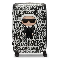 Vali Karl Lagerfeld Paris Women's Karl & Kat Upright Màu Trắng Đen