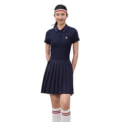 Váy Tennis/Pickleball Nữ Le Coq Sportif Slim Wool Dress Màu Xanh Navy