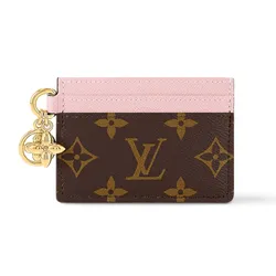 Ví Đựng Thẻ Louis Vuitton LV Charms M82739 Màu Hồng Nâu