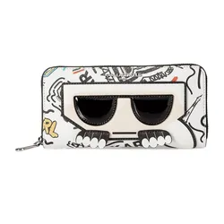 Ví Nữ Karl Lagerfeld Paris Maybelle Zip Wallet LH9QU5AV Màu Trắng Họa Tiết
