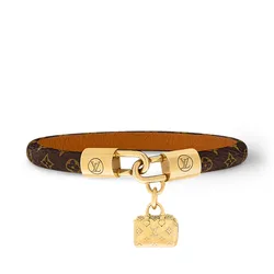 Vòng Đeo Tay Nữ Louis Vuitton LV Speedy M4142F Màu Nâu Đen Size 17