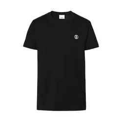 Áo Phông Nam BurberryT-Shirt Logo Màu Đen Size XS