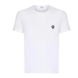 Áo Phông Nam Dolce & Gabbana D&G Crest Logo T-Shirt M8C03J Màu Trắng Size XS