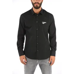 Áo Sơ Mi Nam Dsquared2 Relax Dan Shirt S74DM0439 Màu Đen Size 48