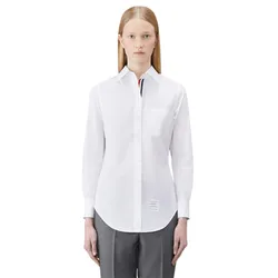 Áo Sơ Mi Nữ Thom Browne Poplin Classic Shirt FLL005E 03113 100 Màu Trắng Size 38