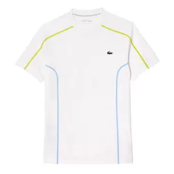 Áo Thun Nam Lacoste Men's Ultra Dry Piqué Tennis TShirt TH7545 001 Màu Trắng Size 3