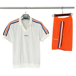 Bộ Thể Thao Nam Adidas Men Originals Sprint Short JD0808/ JC8385 Màu Trắng Cam Size S (Form Á)