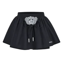 Chân Váy 13 De Marzo Bear A-Line Skirt Black Màu Đen