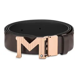 Dây Lưng Nam Montblanc M Buckle Brownblack Reversible Leather 129448 Màu Nâu Size 120