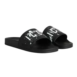 Dép Nam Dsquared2 Black With Logo FFM0023 17205573 2124 Màu Đen Size 40