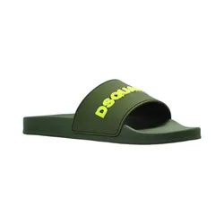Dép Nam Dsquared2 Logo Slides FFM0023 17205013 M1845 Màu Xanh Lá Size 40
