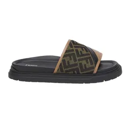 Dép Nam Fendi Diagonal Slides 7X1674AF5TF1OOF Màu Nâu Đen Size 6