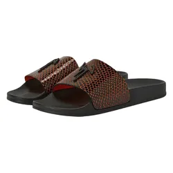 Dép Nam Giuseppe Zanotti Da Rắn Cam RM20071K06 Màu Đen - Cam Size 39