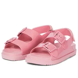 Dép Sandal Nữ Gucci Isla Buckled Rubber Màu Hồng Size 36