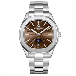 Đồng Hồ Nam Carnival Aquanus 8113G-VT-N (8113G) Màu Bạc Nâu