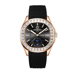 Đồng Hồ Nam Carnival Aquanus 8113G2-VH-DCS-D (8113G2) Màu Đen - Vàng Hồng