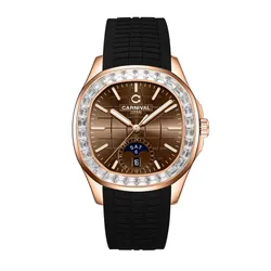 Đồng Hồ Nam Carnival Aquanus 8113G2-VH-DCS-N (8113G2) Màu Nâu - Vàng Hồng