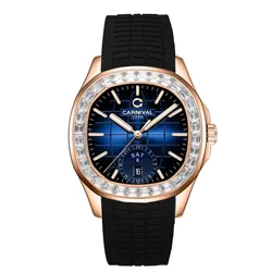 Đồng Hồ Nam Carnival Aquanus 8113G2-VH-DCS-X (8113G2) Màu Xanh Navy - Vàng Hồng