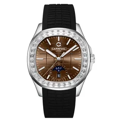 Đồng Hồ Nam Carnival Aquanus 8113G2-VT-DCS-N (8113G2) Màu Đen Nâu